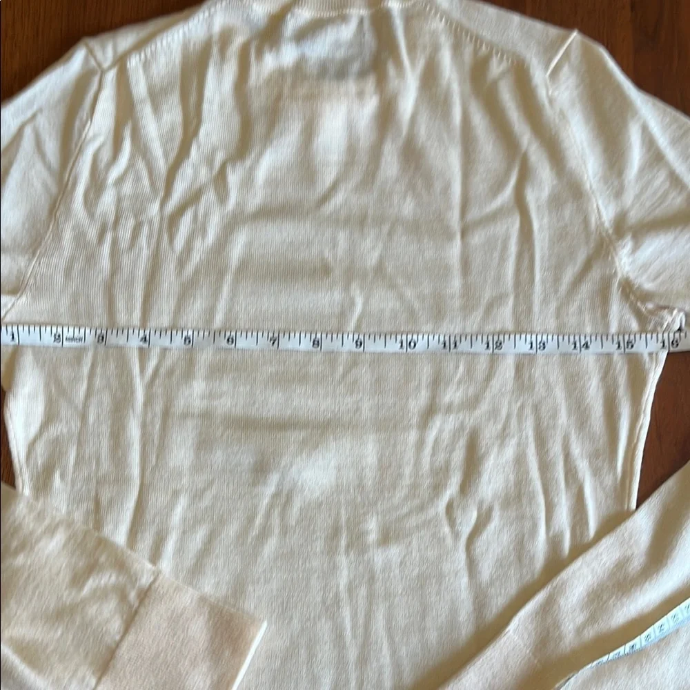 J.Crew Women’s Cream Knit Top – Classic Short Sleeve Sweater Style, Size S NWT - Picture 9 of 10